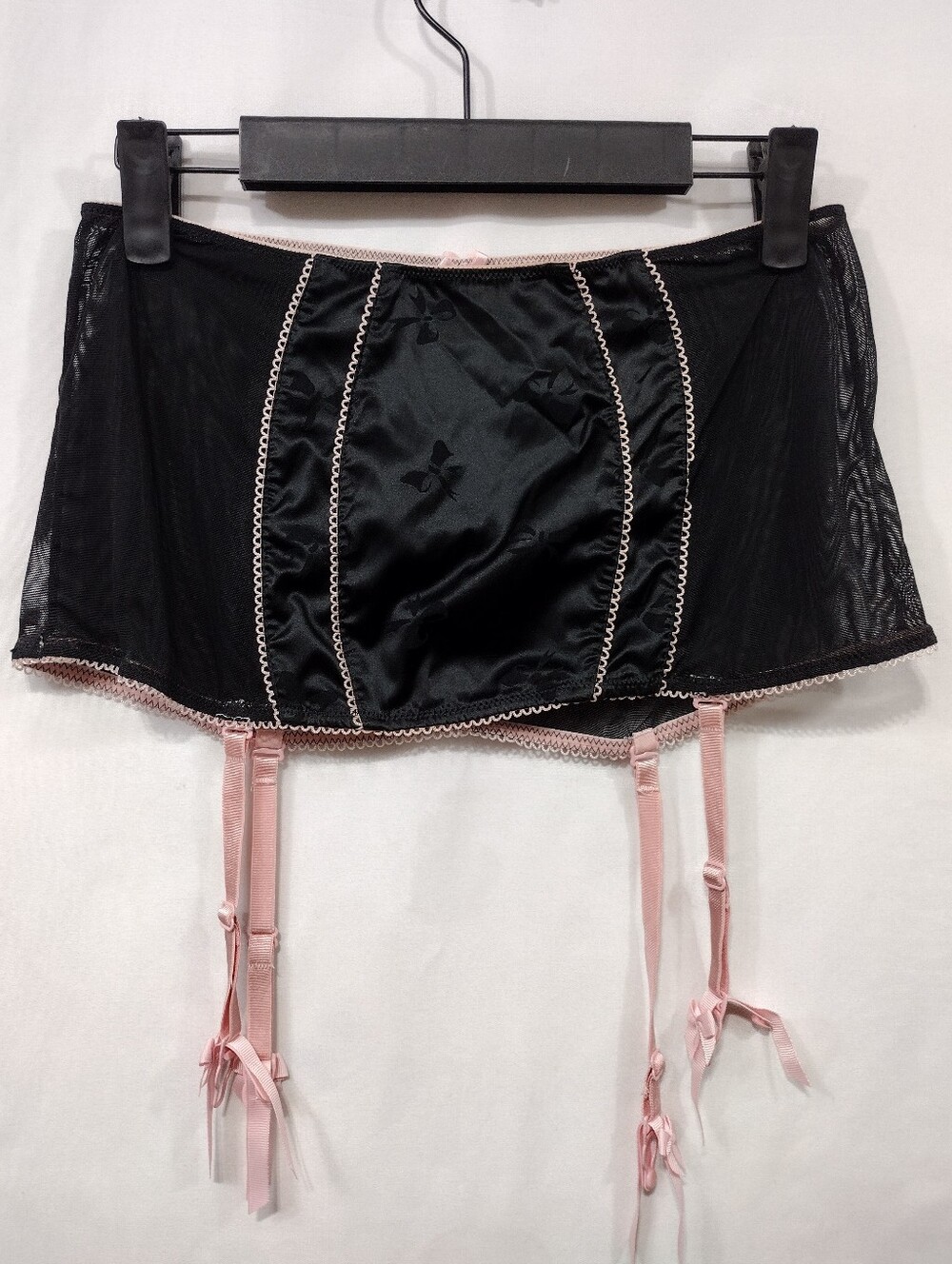 Victoria's Secret VTG Sexy Little Things Satin Skirt Garter Lingerie Women's M